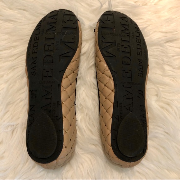 🌾2xHP🌾SAM EDELMAN Quilted Leather Ballet Flats - Picture 4 of 8